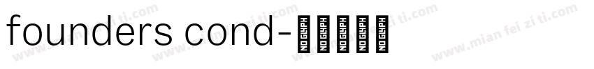founders cond字体转换